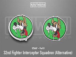 Kitsworld SAV Sticker - USAAF - 32nd Fighter Interceptor Squadron (Alternative) 